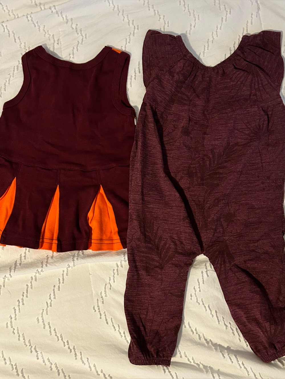 Virginia Tech VT Hokies Infant Baby Girl Cheer Dress Bodysuit 6-9 Mos 6-12 Mos - Picture 4 of 5